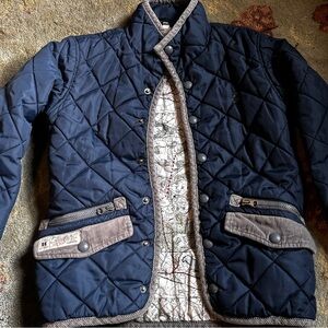 Joules Map Print Fabric